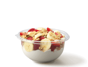 cocowhip strawberry + banana granola bowl
