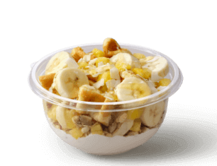 coconut whip tropical waffle bowl